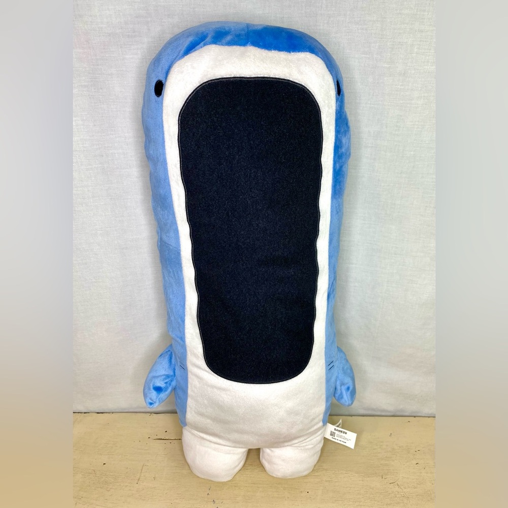 Samezu Plush Jaggy Shark Blue Standing Long Mouth 24” Large Toy